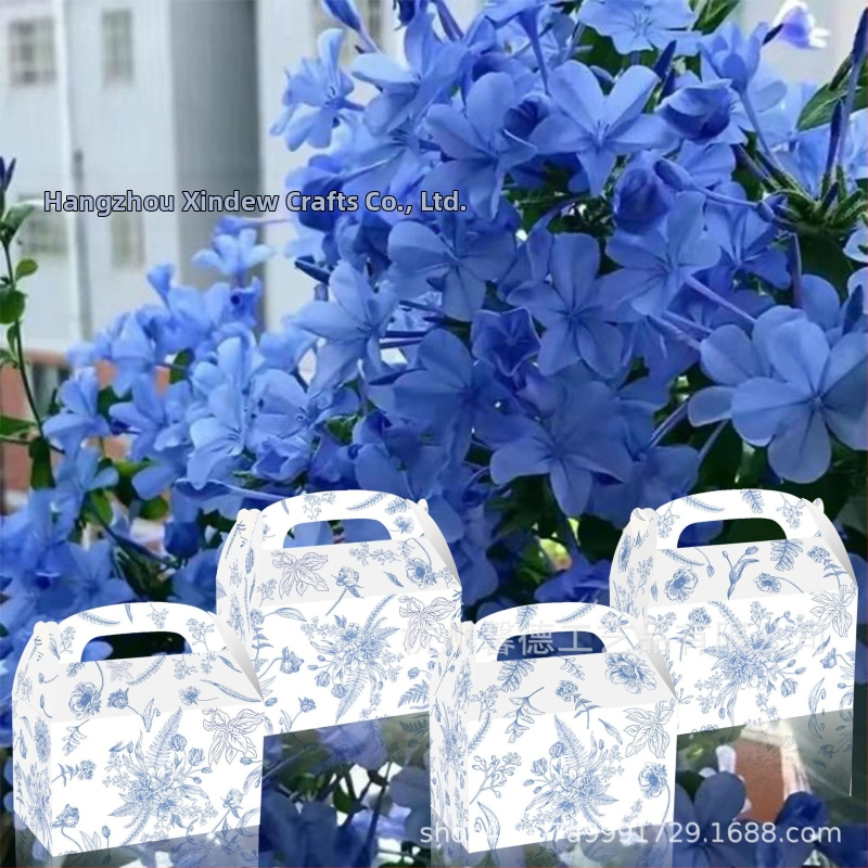 Подаръчна кутия за бонбити с форма на рог – куфарна кутия от картон 250gsm, офсетен печат, лого отпечатано, марка Xin Delie