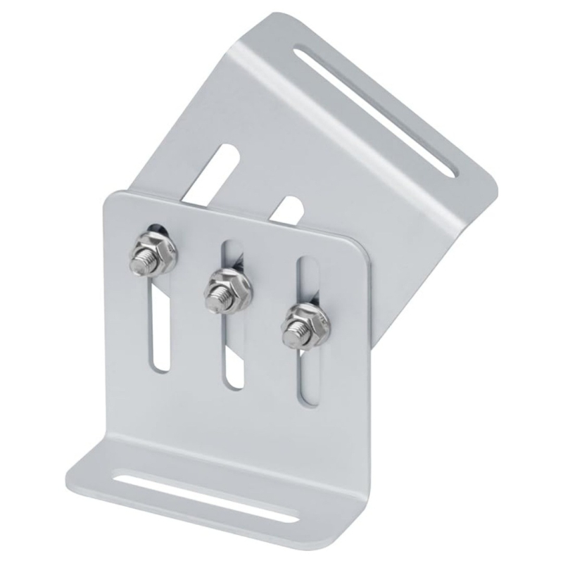 L formos laikiklis saulės moduliams, iš aliuminio lydinio, model Photovoltaic bracket L, apkrova 100, svoris 240 g, danga: aliuminio lydinio danga