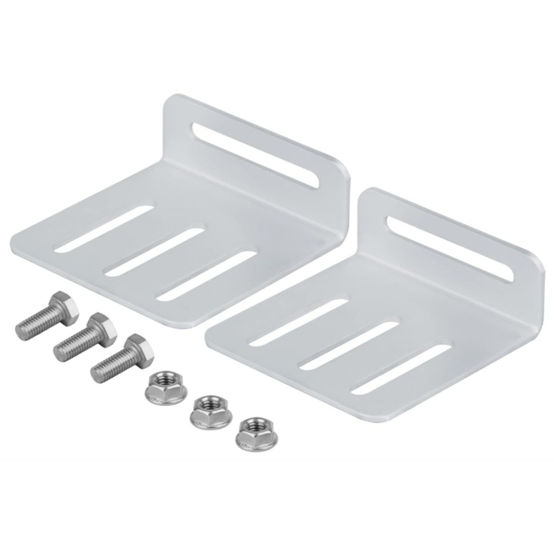 L formos laikiklis saulės moduliams, iš aliuminio lydinio, model Photovoltaic bracket L, apkrova 100, svoris 240 g, danga: aliuminio lydinio danga