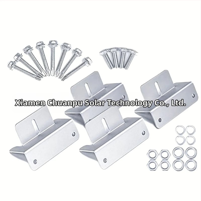Chuan Yi suport din aliaj de aluminiu tip Z pentru panouri solare pentru RV și iahturi, set de 4 bucăți sau 8 bucăți