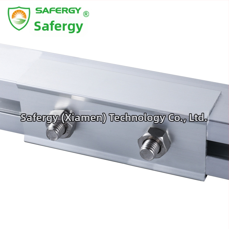 Монтиращ държач за слънчев фотоволтаичен модул на релса, бърз монтаж, алуминиева сплав