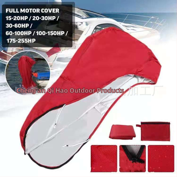 Ārējā dzinēja vāks laivai, Oxford audums, UV izturīgs, ūdensizturīgs ārējai navigācijai, OEM pieejams