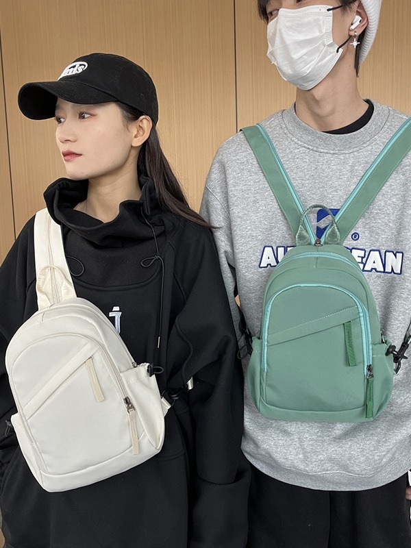 Chest Bag - градски стил, Oxford плат, цип за отваряне, вътрешен джоб с патч, джоб с цип