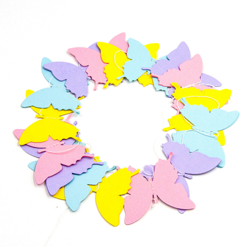 3D χαρτινή γιρλάντα με πεταλούδες • χαρτί • μοντέρνο μινιμαλιστικό στυλ • κατάλληλη για την Ημέρα του Δασκάλου και την Ημέρα του Παιδιού