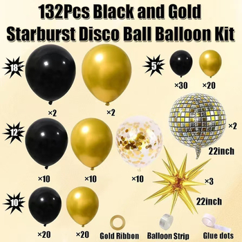 Vainagos arkos komplektas su latekso balionais, apvalios formos, be logotipo spaudimo