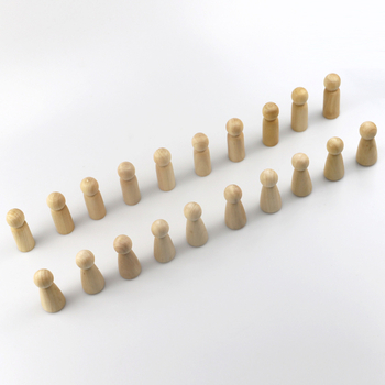 Σετ ξύλινες κούκλες – χειροποίητα βαμμένες φιγούρες αγόρι και κορίτσι, διακοσμητικά με αυτοκινητιστικό θέμα, DIY κατασκευές, 20 τεμάχια, Schima Superba ξύλο, Jumei Craft