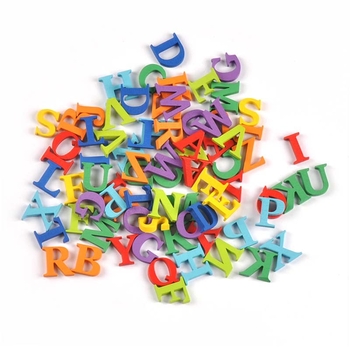 Εκπαιδευτικά ξύλινα κομμάτια γραμμάτων – 26 γράμματα, υλικό: ξύλο και density board, μοντέρνος μινιμαλιστικός σχεδιασμός