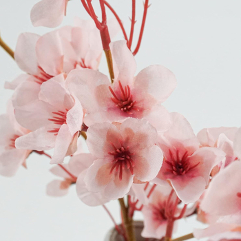 Pusheng plastikinių šakų su dirbtiniais persikų žiedais vestuvėms, lauko erdvei, nuotraukų rekvizitams ir namų dekorui