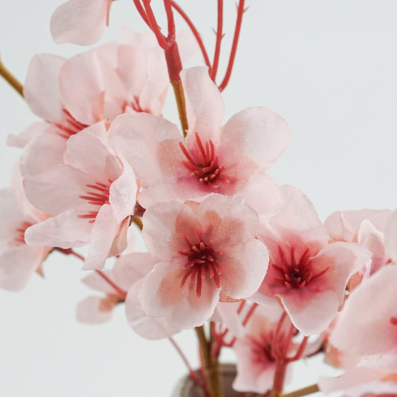 Pusheng plastikinių šakų su dirbtiniais persikų žiedais vestuvėms, lauko erdvei, nuotraukų rekvizitams ir namų dekorui