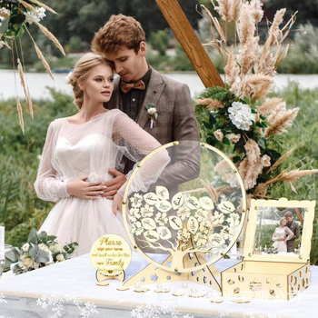 Ξύλινο διακοσμητικό για υπογραφές – τραπεζάκι υπογραφών καλεσμένων σε γάμους με φωτογραφικό πλαίσιο (Υλικό: Ξύλο; Μάρκα: Lu jun; Κατηγορία: Διακοσμητικό; Στυλ: Σύγχρονο και μινιμαλιστικό)