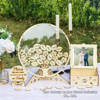 Ξύλινο διακοσμητικό για υπογραφές – τραπεζάκι υπογραφών καλεσμένων σε γάμους με φωτογραφικό πλαίσιο (Υλικό: Ξύλο; Μάρκα: Lu jun; Κατηγορία: Διακοσμητικό; Στυλ: Σύγχρονο και μινιμαλιστικό)