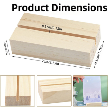 Ξύλινη θήκη καρτών με ημερολόγιο και κλιπ σημειώσεων, βάση για κάρτες (Υλικό: Πεύκο; Μάρκα: Ruixi crafts; Κατηγορία: Βάση; Στυλ: Μοντέρνο και μινιμαλιστικό; Τύπος υλικού: Ξύλινο)