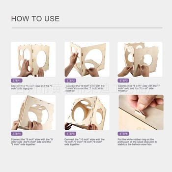 Ξύλινο κρεμαστό μέτρησης μπαλόνων – boxwood, χειροποίητη σχεδίαση, PRETTY μάρκα, κλασικό στυλ