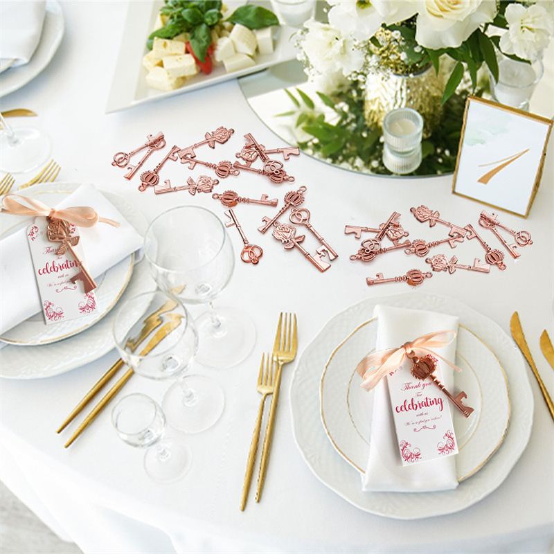 Karūnos formos butelių atidarytuvas, cinko lydinys, nešiojamas, vestuvinė dovana, modelis 5473