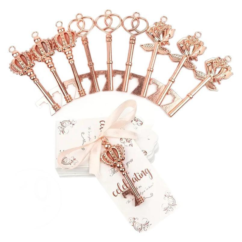 Karūnos formos butelių atidarytuvas, cinko lydinys, nešiojamas, vestuvinė dovana, modelis 5473