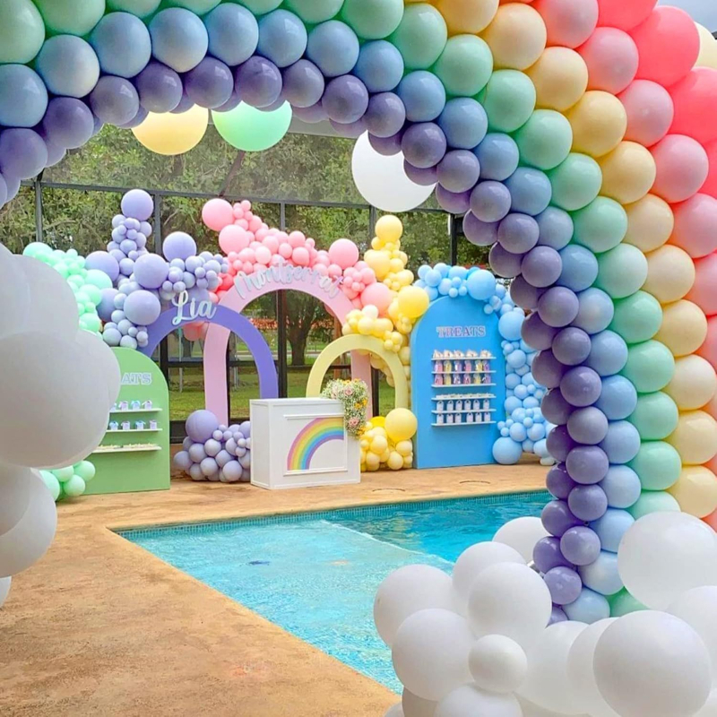 Lateksiniai dekoratyviniai apvalūs balionai su spausdintu logotipu