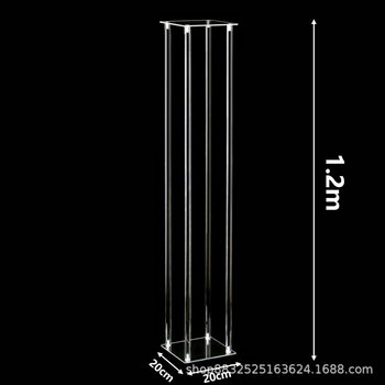 Ακρυλικό διακοσμητικό γάμου: βάση λουλουδιών, διάφανη διακόσμηση σκηνής και διαμόρφωση χώρου