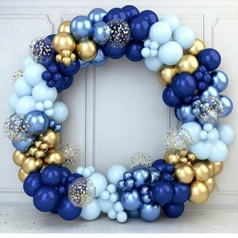 Lateksiniai dekoraciniai balionai – apvalūs, be logotipo spausdinimo, tinkami gimtadienio dekoracijoms