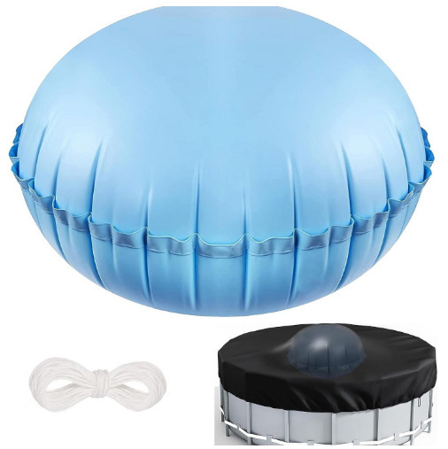 Pripučiamas baseino pagalvė, atsparus šalčiui ir sustiprinto PVC dizaino, tinkamas baseinams