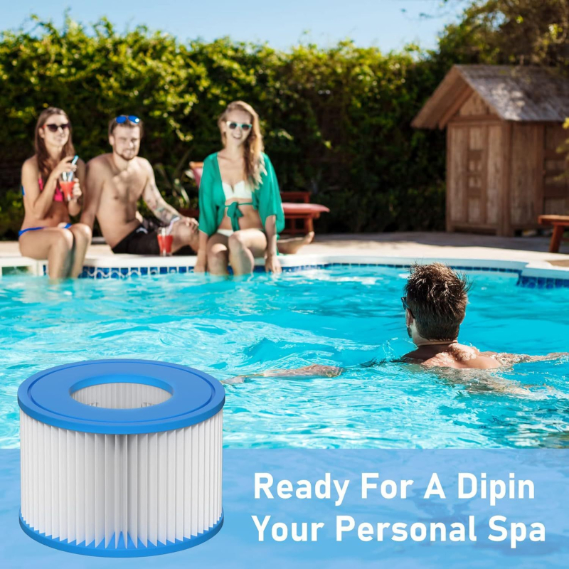 Xinrui Φίλτρο στοιχείο VI αντικατάσταση για Lay-Z-Spa – συμβατό με 90352E, 58323E, 90427E; ανθεκτικό σε αλκαλικούς παράγοντες, οξέα και διάβρωση; υλικό φίλτρου.