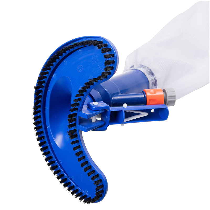 Glava usisivača za dno bazena s donjom četkom, hvatačem dlačica i filtrom visoke učinkovitosti