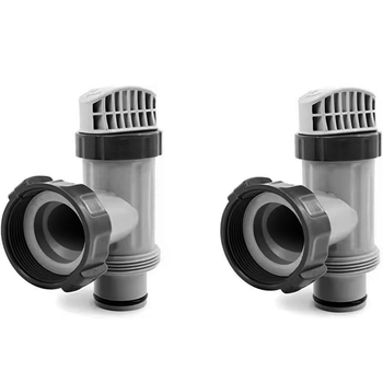 Baseino plunžerio vožtuvo žarnos jungtis — PVC; modeliai 28635EG/28633EG; suderinama su Intex filtro pompa