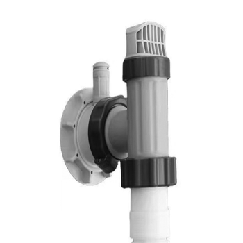 Baseino plunžerio vožtuvo žarnos jungtis — PVC; modeliai 28635EG/28633EG; suderinama su Intex filtro pompa