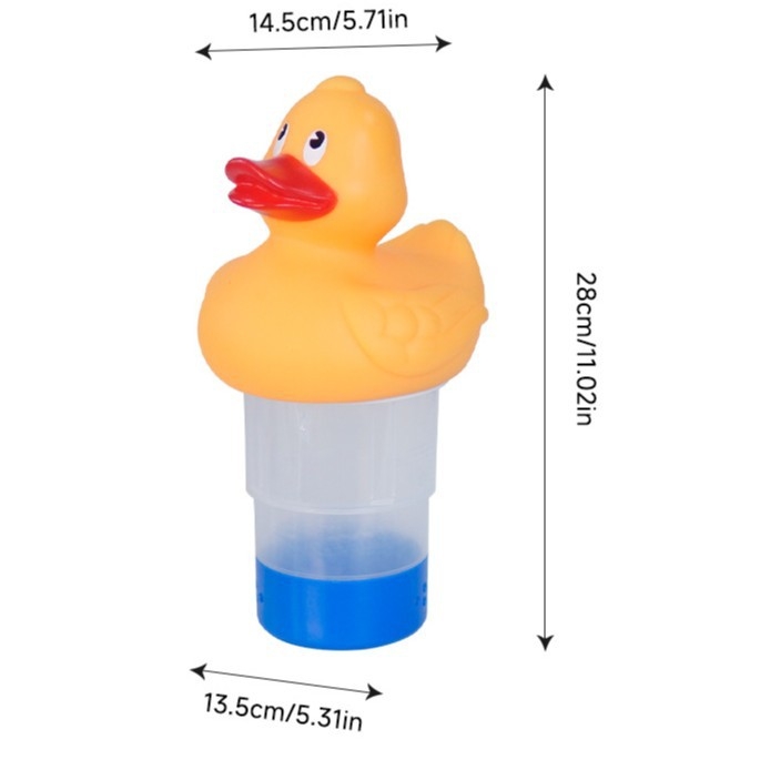 Felfújható medence adagoló és tisztító kiegészítő készlet teknős fej, flamingó és kacsa formákkal; anyagok: PP, UV-álló PVC, ABS; márka Beautiful pool cleanser