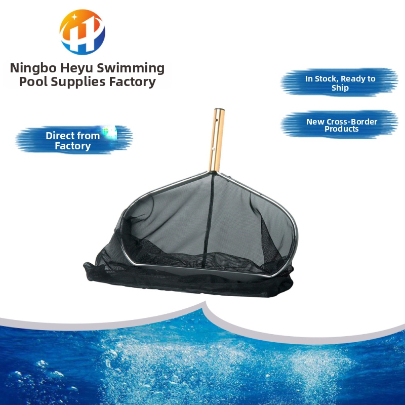 Sieť na čistenie bazéna s pevným hliníkovým rámom a hlbokovodnou sieťkou na listy a nečistoty