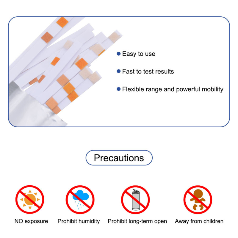 pH test popierius baseinams ir karšto vandens šaltiniams su likusiu chloru, 7-in-1/6-in-1, modelis TPH02148