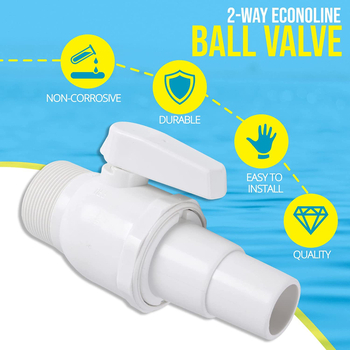 Hayward SP0729 Econoline Bidirectional Ball Valve Replacement за плувен басейн