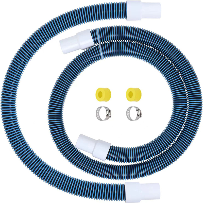 Baseino drenažo ir filtravimo vamzdelis, EVA medžiaga, DX prekės ženklas, tinka pripučiamam baseinui, įtrauktos dvi jungiamosios klampos