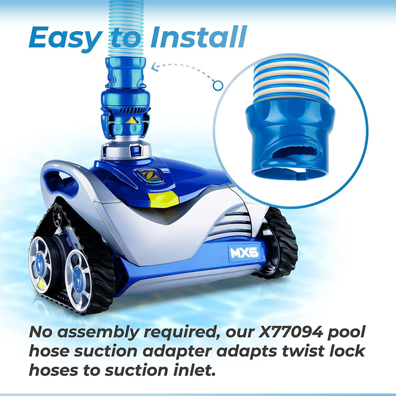 Άνταλλακτικός συνδετήρας σωλήνα καθαρισμού πισίνας Zodiac MX8 MX6 — PVC, μέρος X77094, συμβατό MX8/MX6