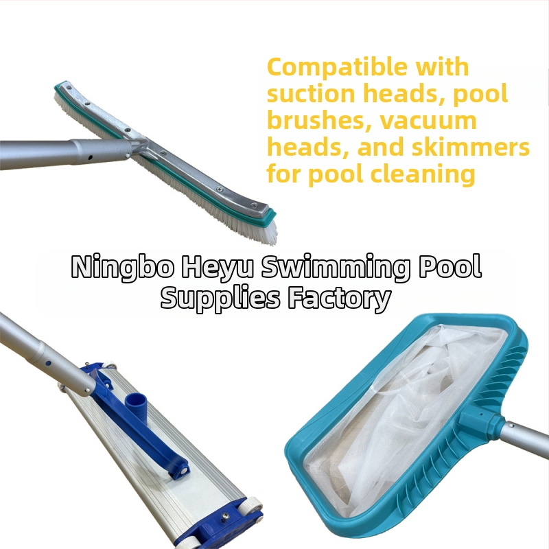 Príslušenstvo k čistiacemu nástroju na bazén – hlinírová tyč, pevná skladba, bez zachytávania vlasov