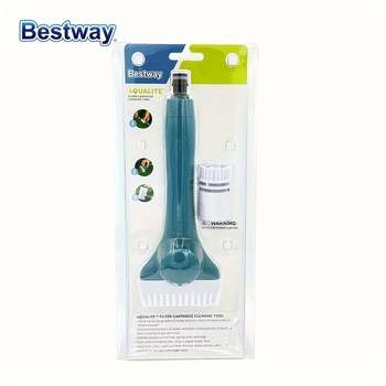 Bestway Четка за почистване на филтър за басейн с хартиено ядро, ръчна, пластмасова глава, пластмасова дръжка, за двор