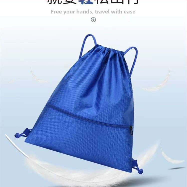 Раница с връзки, лого отпечатано, многофункционална за спорт на открито