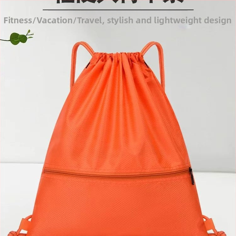 Раница с връзки, лого отпечатано, многофункционална за спорт на открито