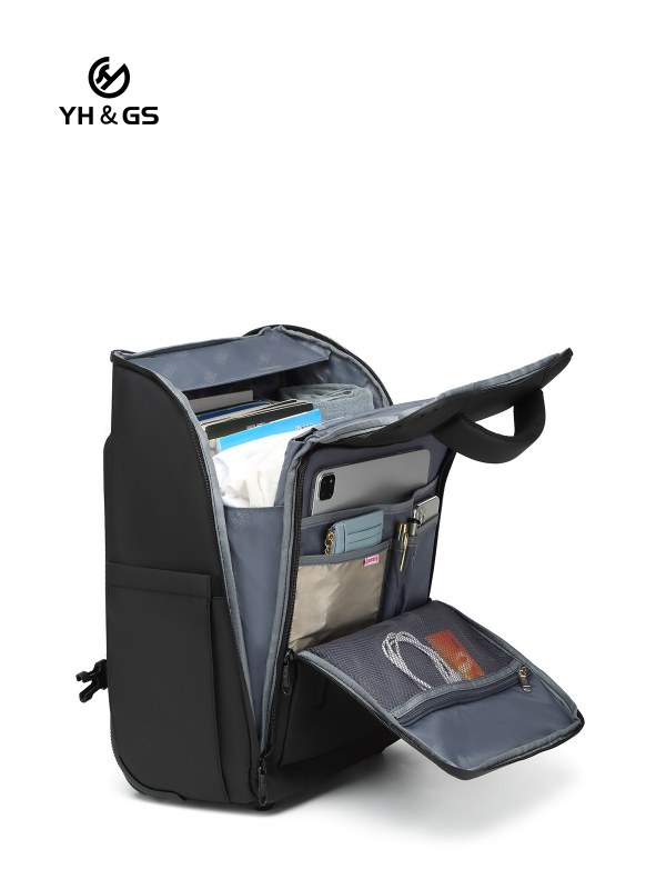 Раница за лаптоп водоустойчива, оксфорд плат, еднопосочно колело, цип за отваряне