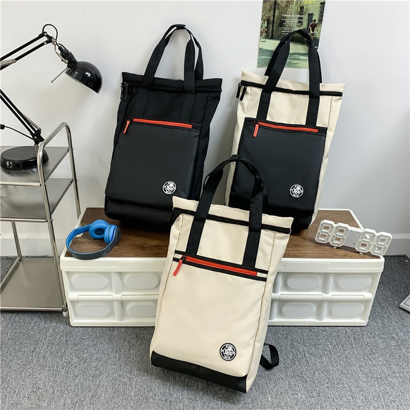 Ruksak za sveučilište s uličnim stilom, Oxford materijal, kapacitet 20–35 L, stražnji panel s fiziološkom krivinom, uzorak slova, poliester podstava