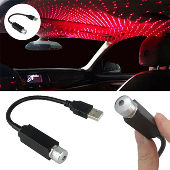 LED auto griestu gaisma USB Full Star – zvaigžņotā debesu lāzera projekcija, alumīnija korpuss, 5V, 0.1W