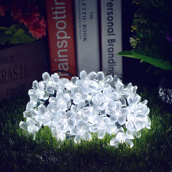 Ηλιακό LED φως με σχέδιο ροδάκινου άνθους, 30 LED, IP65 αδιάβροχο, 5–13W, 6–12 ώρες λειτουργίας