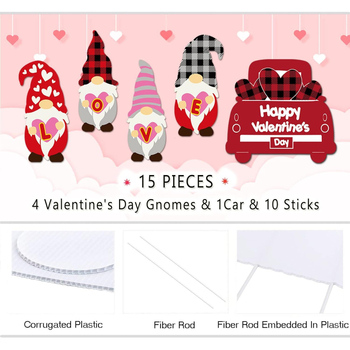 Πινακίδα κήπου για τη Ημέρα του Αγίου Βαλεντίνου — UV εκτύπωση, αδιάβροχη και ανθεκτική στην υγρασία (Προέλευση: Dongguan; Μάρκα: DGQIANSHUN558, Ganshun; UV εκτύπωση; Αδιάβροχο, ανθεκτικό στην υγρασία και UV-ανθεκτικό)