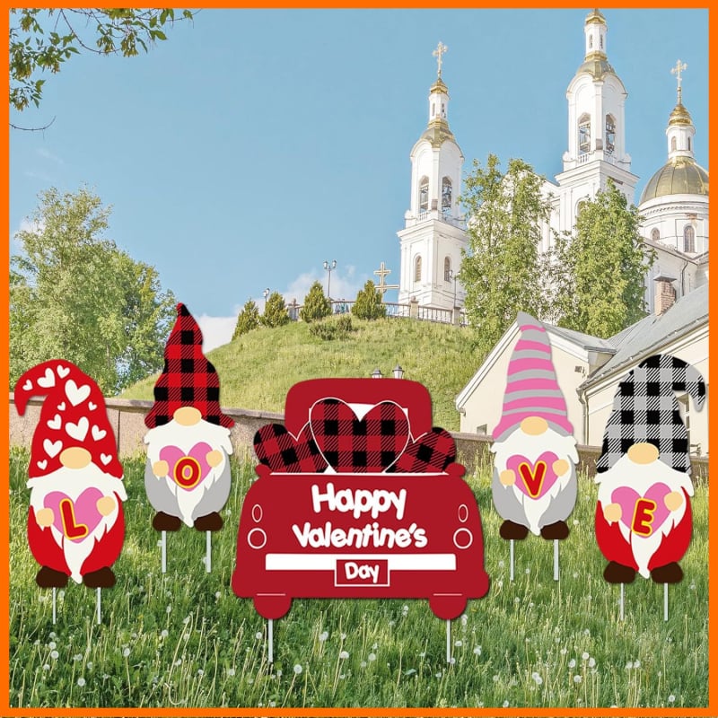 Πινακίδα κήπου για τη Ημέρα του Αγίου Βαλεντίνου — UV εκτύπωση, αδιάβροχη και ανθεκτική στην υγρασία (Προέλευση: Dongguan; Μάρκα: DGQIANSHUN558, Ganshun; UV εκτύπωση; Αδιάβροχο, ανθεκτικό στην υγρασία και UV-ανθεκτικό)