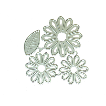 DIY Ștanțe de tăiere: Flori 3D decorative, matriță de embosare din oțel carbon, unealtă metalică cu temă vegetală