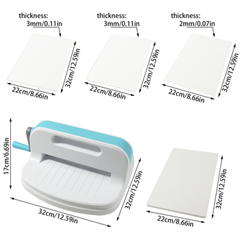 Kézi embossing és papírvágó gép fém mintákkal – fémes gép, kézi működés, otthoni használat