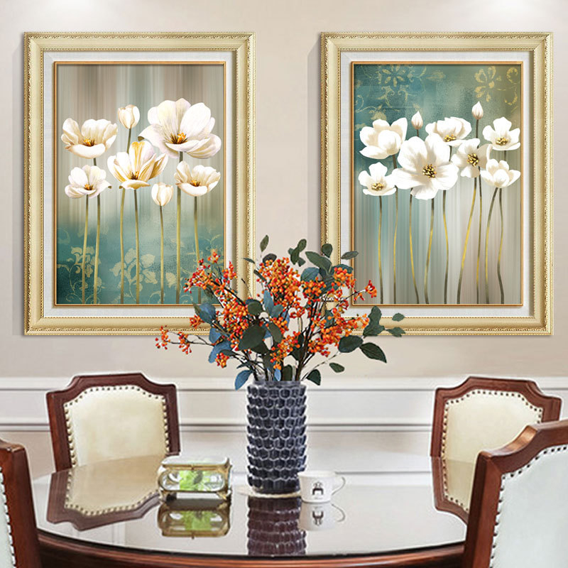 5D диамантена живопис комплект, 3-панелна сцена за хол, модерен минималистичен стил, кръстат бод бродерия