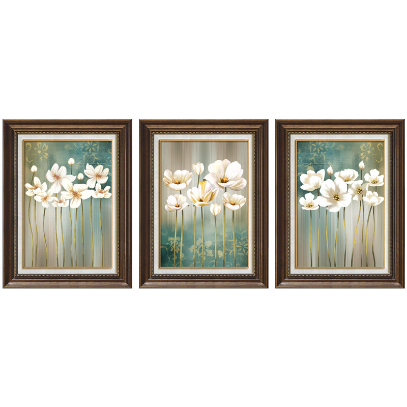 5D диамантена живопис комплект, 3-панелна сцена за хол, модерен минималистичен стил, кръстат бод бродерия