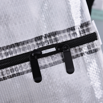 Πλαστική υφασμένη τσάντα ταξιδιού, μοντέλο T-21; PE πλεκτό υλικό; τετράγωνο σχήμα; αδιάβροχη; μάρκα Qihang