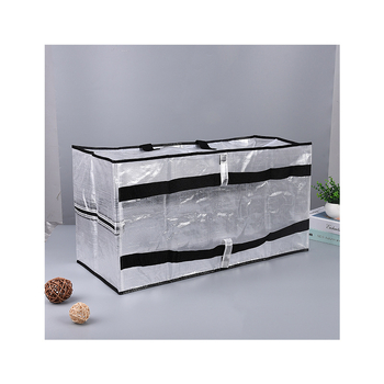 Πλαστική υφασμένη τσάντα ταξιδιού, μοντέλο T-21; PE πλεκτό υλικό; τετράγωνο σχήμα; αδιάβροχη; μάρκα Qihang