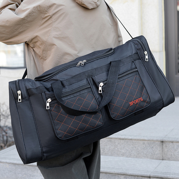 Чанта за пътуване с голям капацитет 20-35 л, найлон, неутрален пол, урбанистичен минималистичен стил, функция за облекчаване на натоварването